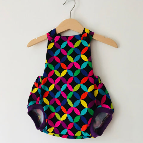 Rainbow circle playsuit